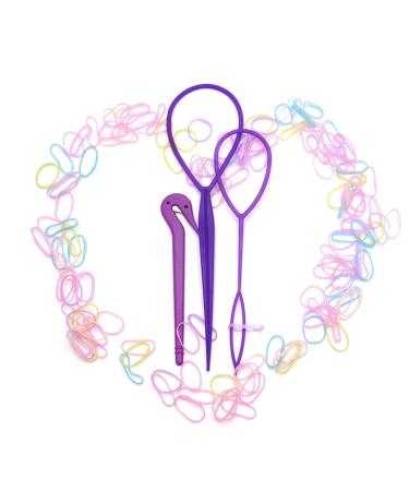 Elastic hair tendril rubber hair tie with hair straps cutter removal hair tail tool horseplay manufacturer Klipp ponytail for girls women