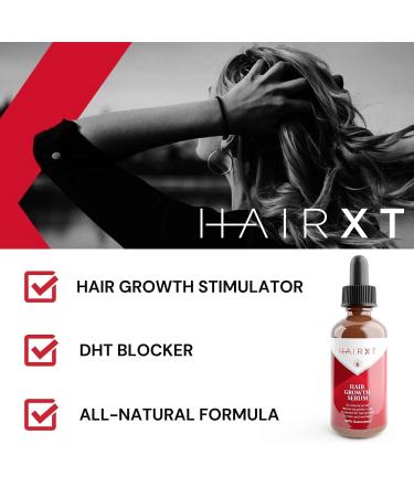HairXT100 Premium Hair Growth Serum | All Natural for Men & Women | Promotes Growth, Fights Hair Loss, Nourishes Scalp - 2oz - Buy Online on GoSupps.com