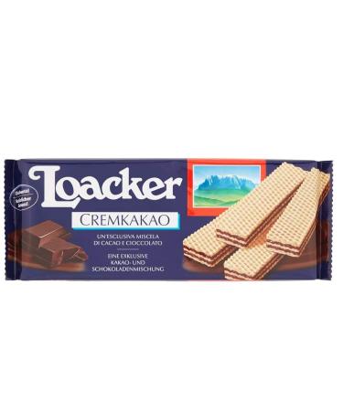 Loacker Cremkakao Cookie Wafers Cocoa and Chocolate Blend 175 g Pack of 3