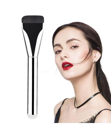 Flat Foundation Makeup Brush Flat Blush Concealer Brush Ultra Thin Make Up Brush Liquid Powder Brush Foundation Brush Cosmetic Applicator Liquid Powder Brush