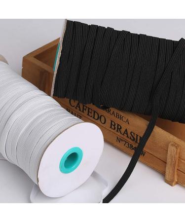 200 Yards 1/4 Inch White Braided Elastic Band for Sewing - Heavy Stretch Knit Cord for Crafts, DIY Jewelry, Bedspread Cuff - 6mm Elastic Rope - Buy Online on GoSupps.com