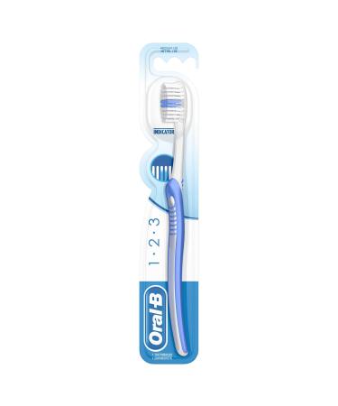 Oral-B 1-2-3 Indicator Manual Toothbrush Medium Pack of 6 (6 x 1 piece) - Buy Online on GoSupps.com