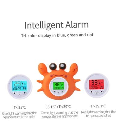 Digital Baby Bath Thermometer - LED Water Temperature & Room Gauge with Temperature Warning - Infant Bath Toy - Buy Online on GoSupps.com