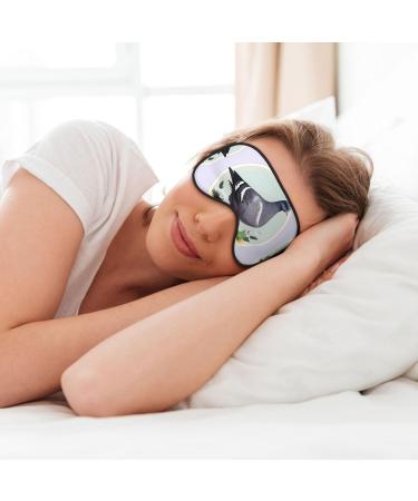 Grey Pigeon Print Soft Sleep Eye Mask | Breathable Female Eye Patch for Travel & Relaxation - International Shipping Available - Buy Online on GoSupps.com
