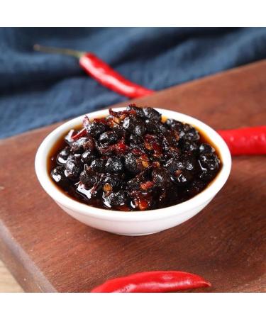Hunan color pepper sauce garlic chopped pepper sauce mixed noodles seasoning instant vegetable pickles Chinese specialty snacks gifts spicy snack food (black bean sauce240g 1can) black bean sauce240g 1can - Buy Online on GoSupps.com
