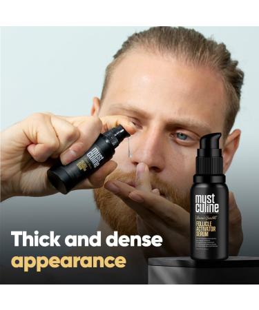 Mustculine Follicle Activator Serum - Biotin Oil for Patchy Beard Growth | 1.01 Fl Oz - International Shipping Available - Buy Online on GoSupps.com