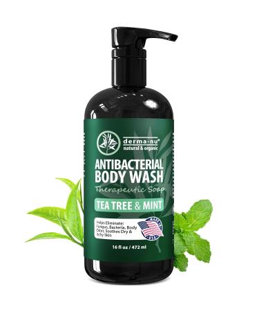 Antibacterial Body Wash - Antibacterial Soap And Tea Tree Body Wash For Jock Itch, Athletes Foot, Eczema And Back Acne - Anti Bacterial Body Soap For Men And Women Safe For All Skin Types - 16 Oz - Buy Online on GoSupps.com