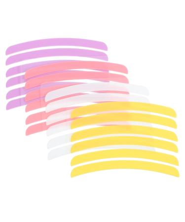 minkissy 12 Pairs Eyelash Tape Silicone Tape Eyelash Perming Tool Lash Lifting Tool Eyelash Perming Rods Lash Lift Pads Eyelash Lift Rods Silica Gel Silicone Pad Stripe