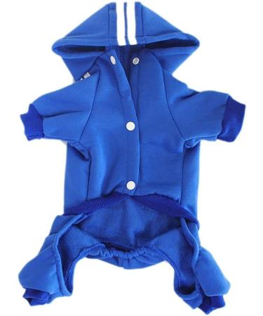 Shop Dogs Hoodies Sweatshirt - Warm Cotton Overall for Small Medium & Large Dogs & Cats | Walray Blue Training Suit - Buy Online on GoSupps.com