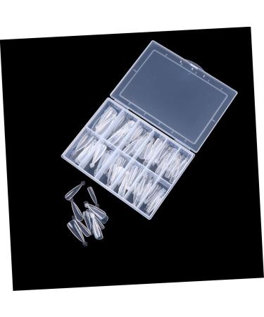 Housoutil Nail Extension Fake Nails Coffin Cosmetic False Nails Oval Nails Tips Whiting Full Coverage U as Postizas Decoradas Manicure False Nails Model Fake Acrylic Nails French Gel White - Buy Online on GoSupps.com