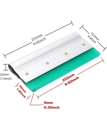 10 Inch Screen Printing Ink Squeegee with Aluminum Handle 75 Durometer Flat Squeegee for DIY Hand Printing Flat Patterns - Buy Online on GoSupps.com