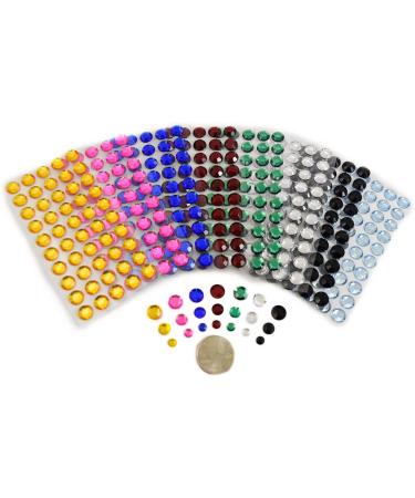 KraftGenius Allstarco 10mm SS48 Purple Amethyst Self Adhesive Acrylic Rhinestones - 250PCS Stick On Body Jewels for DIY Crafts - 5 Sheets - Buy Online on GoSupps.com