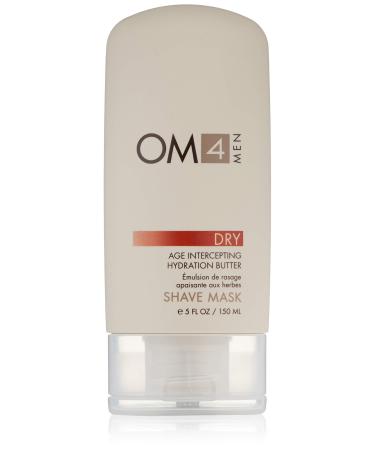 OM4 Dry Shave Mask: Advanced Age-Intercepting Hydration Butter Shave Cream and Mask in-1 to help increase hydration and improve moisture for dry skin types
