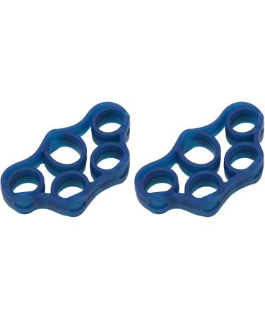 Finger Trainer High Flexibility Soft Silicone Light Portable 2 Pieces Finger Exerciser for Family Dark Blue 11lb - Buy Online on GoSupps.com