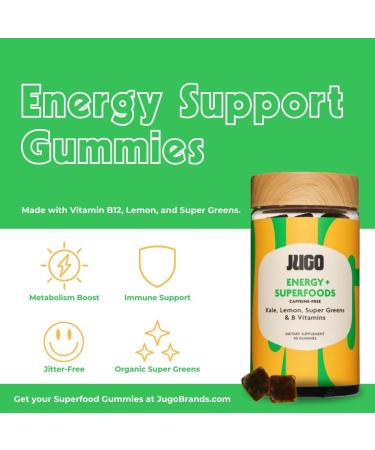 JUGO ACV + Energy Gummies Bundle Apple Cider Vinegar & Vitamin B12 Supports Digestion Metabolism & Natural Energy 100% Vegetarian & Gluten-Free - Buy Online on GoSupps.com