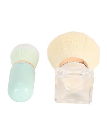 Cosmetic Brush White Hair Fashion Small Blue Die-Casting Capsule Makeup Brush for Home