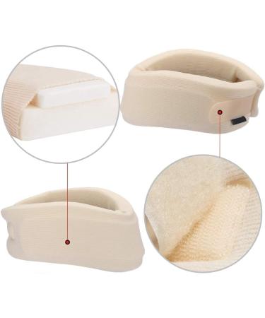 Evvmnaks Neck Brace - Pain Relief Foam Collar Support for Neck Fixation - Comfortable White Pillow Neck Support - Buy Online on GoSupps.com