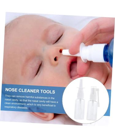 Baby Nasal Spray Bottle and Booger Sucker Kit - Portable Nose Nebulizer for Nasal Cleaning - Small Transparent 12.5X3X3CM - Buy Online on GoSupps.com