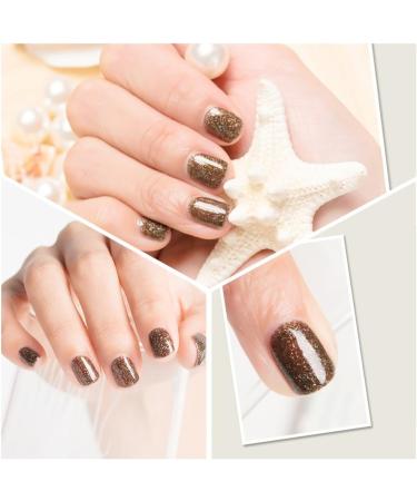 JOLIGEL Kit 4* UV LED Gel Nail Polishes Soak Off Shellac for Nail Art Manicure Pedicure Red Glitters/Gold Champagne Glitters/Bronze Glitters/Red Magenta 10ML - Buy Online on GoSupps.com