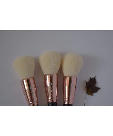 Vegan Makeup Brush Large Professional Powder Makeup brush Eco 100% Cruelty-free Wooden handle. Dense Supper Soft synthetic hair with Natural touch No shedding Blend effortlessly- by It sReal  - Buy Online on GoSupps.com
