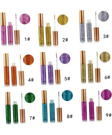 FRCOLOR 30 Pcs Liquid Metallic Liquid Eyeliner Eye Shadow Set 1 count (Pack of 1) Assorted Colorx3pcs - Buy Online on GoSupps.com