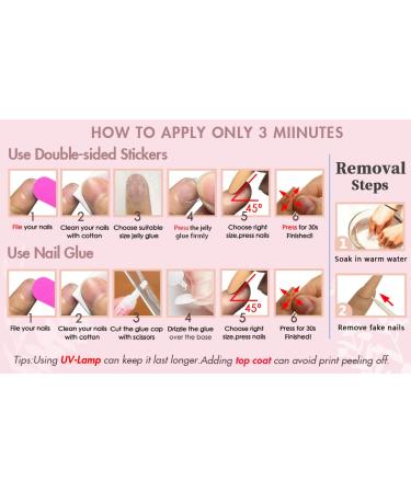 Matte Black Press on Nails - 24pcs Short False Nails with Glue and File for Women - Buy Online on GoSupps.com