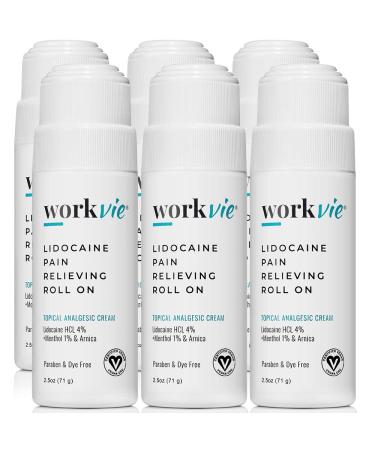 Lidocaine Roll On Pain Relief Cream - Bulk Pain Relief Cream (6)