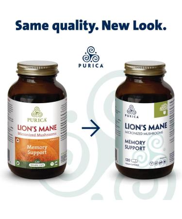 PURICA Lion's Mane Mushroom Capsules 360 Count - Enhanced Cognitive Support Organic Brain Health Supplement for Memory & Focus 360 count (Pack of 1) - Buy Online on GoSupps.com