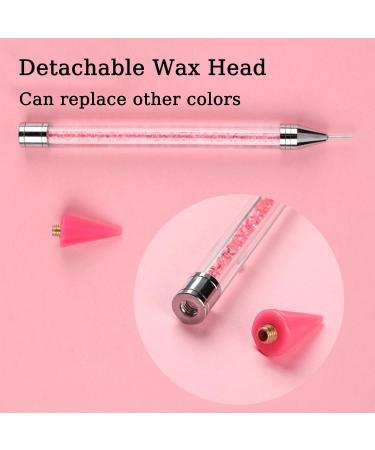 Rhinestone Picker Tool Set 2-Piece Wax Tip Applicators for Easy Gem Placement | Black & White Rhinestone Wax Pencil - Buy Online on GoSupps.com