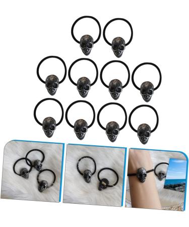 BCOATH 10 Pieces Skull and Hair Rope Halloween Hair Rope Curly Hair Bobbles Halloween Hair Rope Skull Headwear Hair Rope Made of Plastic Hair Accessories Tie Miss Lolita Resin - Buy Online on GoSupps.com