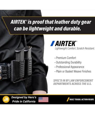 Hero's Pride AirTek First Aid Nasal Spray Case Law Enforcement On-Duty Belt Carry Basket Weave Finish Hidden Snap Lightweight Slide-On Design - Buy Online on GoSupps.com