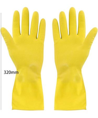 BUSOTH Cow Tendon Latex Leather Gloves Thickened Acid And Alkali Resistant Household Car Wash Rubber Latex Labor Protection Waterproof Gloves Dishwashing Gloves - Buy Online on GoSupps.com
