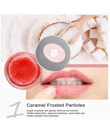 Qiansheng Natural Organic Sugar Berry Lip Peeling Gel - Gentle Exfoliating & Moisturizing Cream for Dry Cracked Lips - Buy Online on GoSupps.com