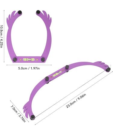 Eyebrow Mapper Line Marker Microblading Mapping Tools with Adjustable Size High Accuracy Bow Shaped Ruler Clean and Convenient Reusable and Durable (Purple) - Buy Online on GoSupps.com