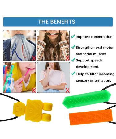 Colonet Sensory Silicone Teething Ring for Kids with ADHD & Autism | Biting Relief & Speech Therapy Aid | Perfect for Boys & Girls - Buy Online on GoSupps.com