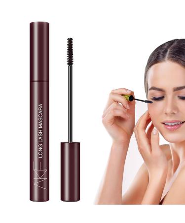 Primer Mascara | Waterproof Non-Sticky Eye Lash Mascara for Instant Volumizing - Women Cosmetics for Dating Gathering Working Home Traveling Pochy Long Lasting Makeup 02#brown