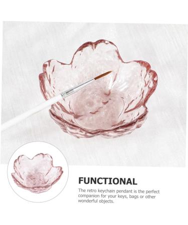 Housoutil nail dish cup nail art tools plate cup nail tools japanese nail pen cup nail nail stand tool crystal glass Glass Japanese-style Accessories wash pen - Buy Online on GoSupps.com