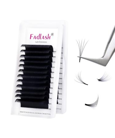 Self-fan volume eyelashes Easy fan lashes for eyelash extensions 12 Rhine volume technology pimperer texts silk extension (0.03mm-CC-MIX20-25)