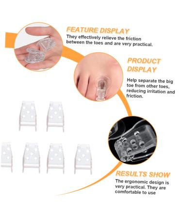 FOMIYES 3 Pairs Gel Toe Splints & Protectors - Toe Divider, Bunion Pad, Toe Spacer - Foot Valgus & Hammer Toe Relief for Men & Women (White) - Buy Online on GoSupps.com