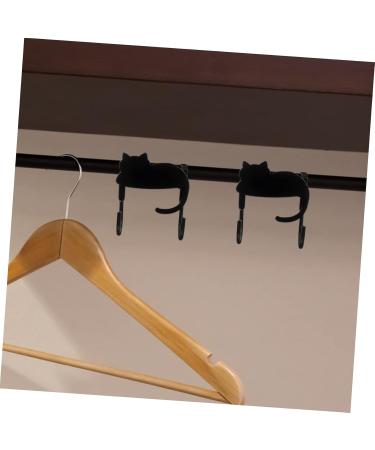 STOBAZA 4pcs Door Hook Metal Clothes Rack Coat Hanger Hooks Bathroom Sticky Towel Hooks Cabinet Door Child - Buy Online on GoSupps.com