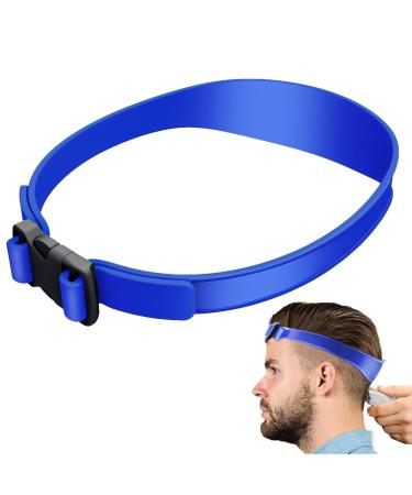 Neckline Shave Template Curved Silicone Hair Band Haircut Band Hair Trimming Guide Self Hair Cutting Tools Greatt for Creating Skin Fade Guidelines and for Haircuts Blue