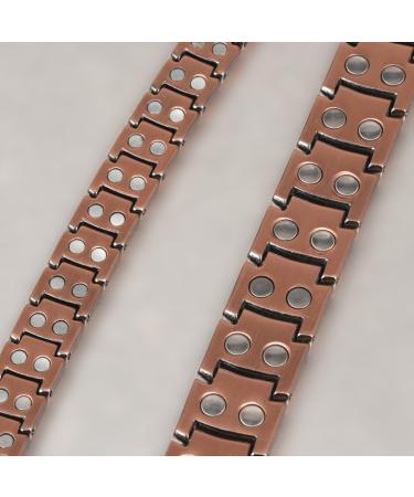 Men's Adjustable Copper Bracelet with Magnets - Pain Relief for Arthritis Carpal Tunnel Migraines & Tennis Elbow - Buy Online on GoSupps.com