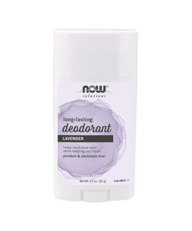 NOW Solutions Lavender Body Deodorant Stick 2.2 Ounces Paraben-Free Long-Lasting Odor Eliminating Protection Lavender 2.2 Ounce (Pack of 1)