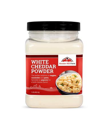 Hoosier Hill Farm Premium White Cheddar Cheese Powder, Natural (1 lb) Gluten Free and rBGH and rBST.free. - Buy Online on GoSupps.com