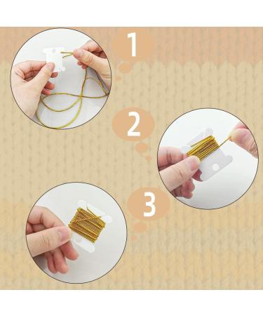 Plastic Floss Bobbins for Cross Stitch Embroidery - 120 Pieces White Thread Holder and Organizer - Buy Online on GoSupps.com
