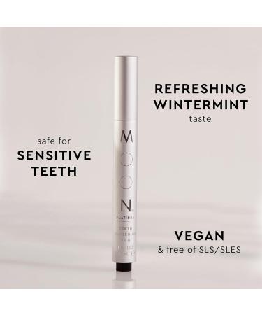 MOON Teeth Whitening Bundle Platinum Express Dissolving Strips & Mint Whitening Pen with Essential Oils Peroxide-Infused Travel Kit for Bright Smile & Sensitive Tooth Care - Buy Online on GoSupps.com