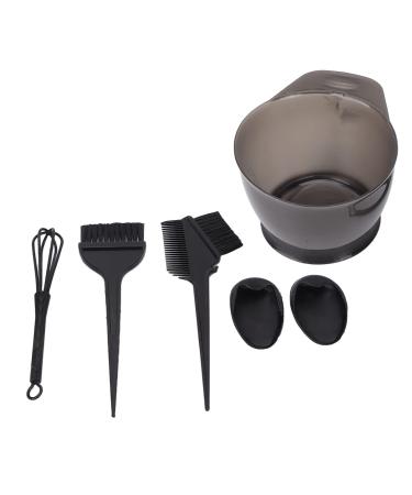 Hair Coloring Dyeing Kit ANGGREK Professional Salon Portable Ear Cover Hair Dye Brush Mixing Bowl Tool Hair Dye Brush Hair Dye Bowl for Home Salon(black)