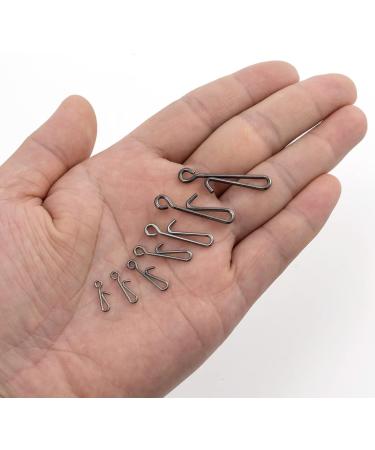 Dr.Fish 50 Pack Stainless Steel Quick Change Fishing Clips - Fast Snaps for Lures and Baits | Downward Opening | Freshwater | 1-22LB - Buy Online on GoSupps.com