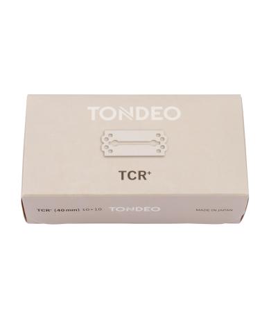 TONDEO razor blades TCR+ | 10x10 stainless double blades for TONDEO razors | Tradition of master craftsmanship 100