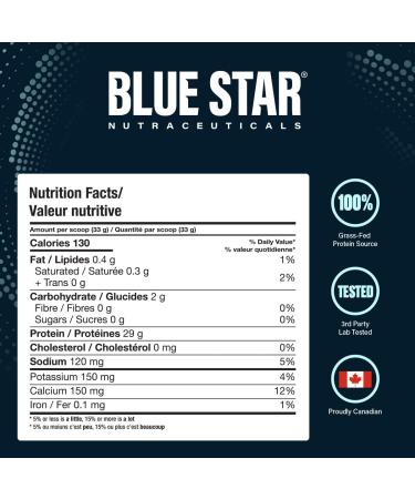 Blue Star Nutraceuticals Iso-Smooth 100% Isolate Whey Protein Powder 30g Protein Per Serving - Low Carb Keto Friendly - Easy Mixing and Absolutely Delicious Protein Shake (Tahitian Vanilla Bean) - Buy Online on GoSupps.com